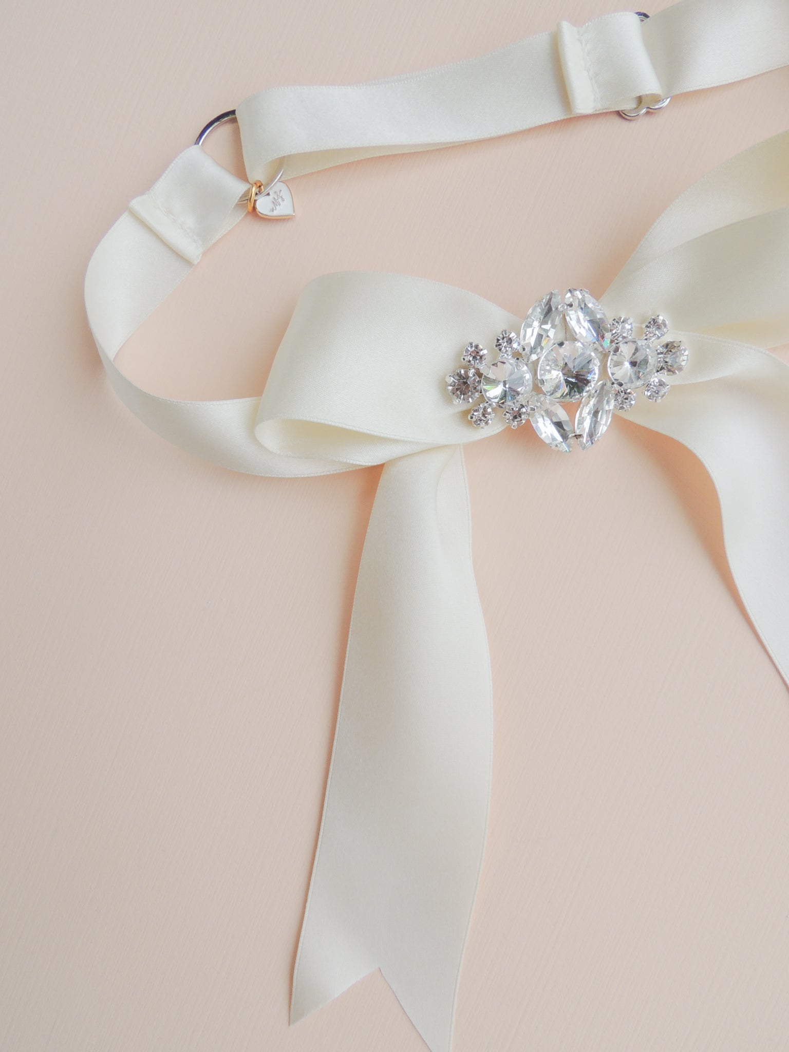 Amlie Silk Bow Garter - Mamie + James Amlie Silk Bow Garter - Mamie + James