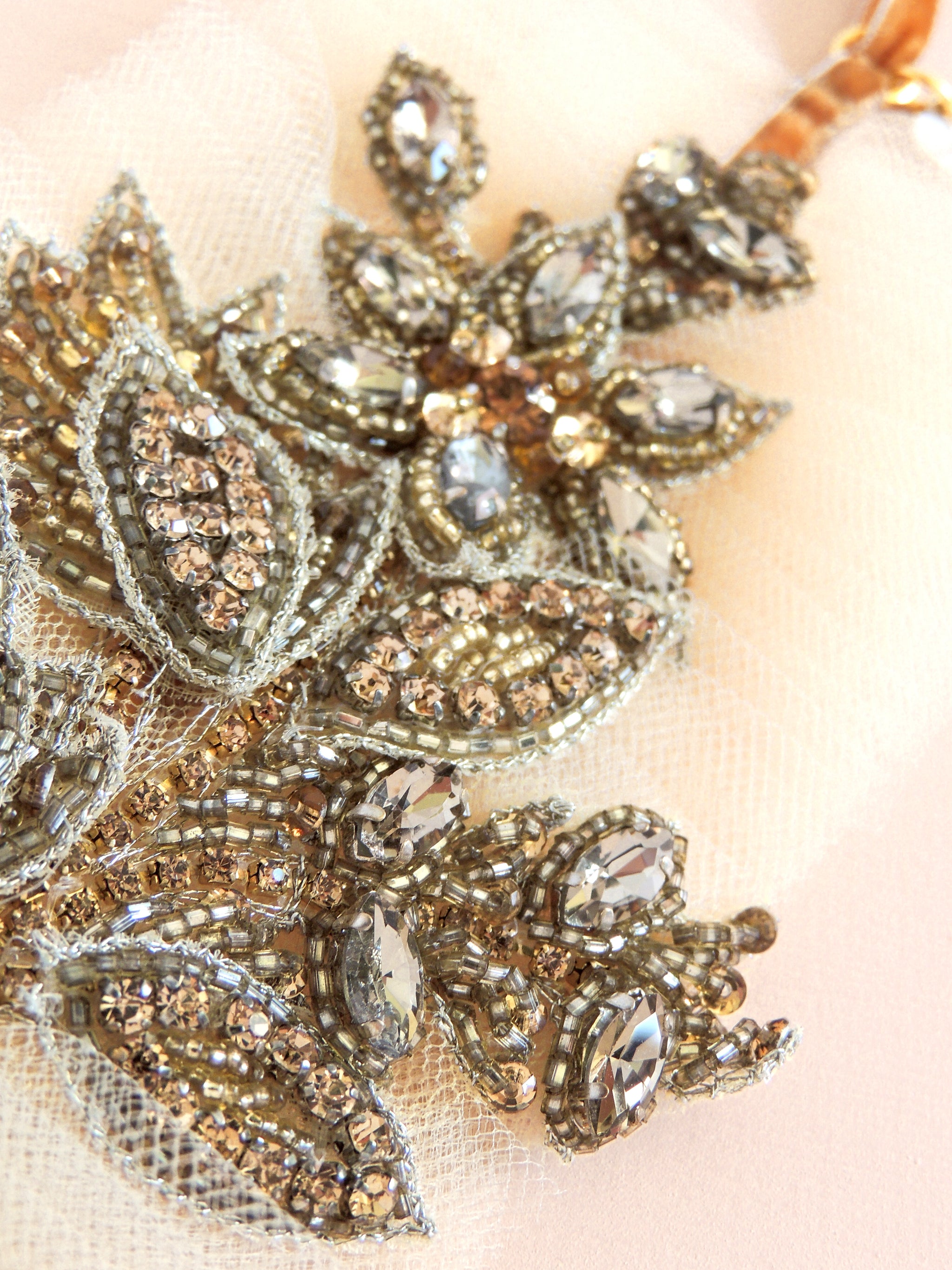Fleur Adjustable Garter in Gold - Mamie + James Fleur Adjustable Garter in Gold - Mamie + James